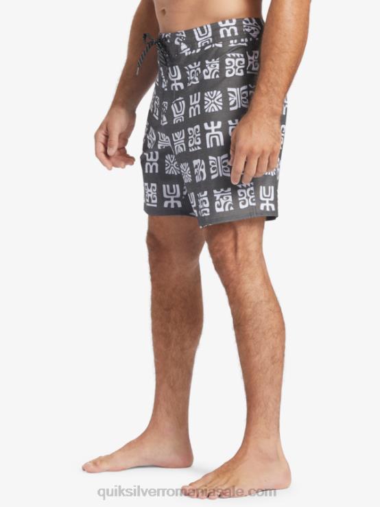 vâslă canal neagră bs waterman channel paddle 20 boardshorts XT6B640 bărbați Quiksilver