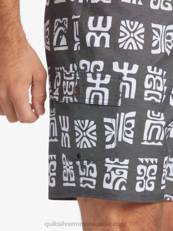 vâslă canal neagră bs waterman channel paddle 20 boardshorts XT6B640 bărbați Quiksilver