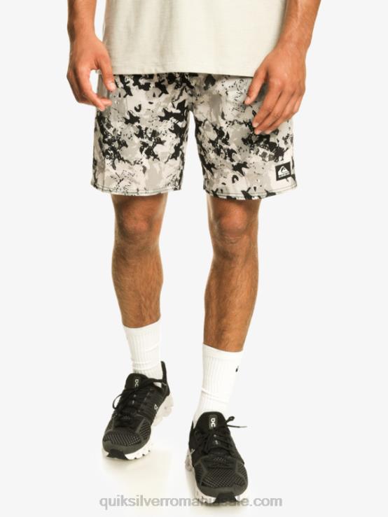 violet cenușiu pantaloni scurți de antrenament omni 17 XT6B793 bărbați Quiksilver