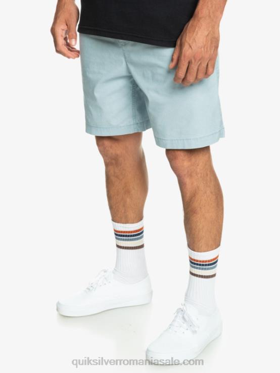albastru ceresc pantaloni scurți elastici taxer XT6B324 bărbați Quiksilver