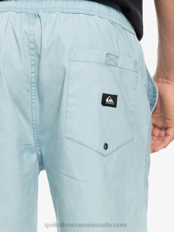 albastru ceresc pantaloni scurți elastici taxer XT6B324 bărbați Quiksilver