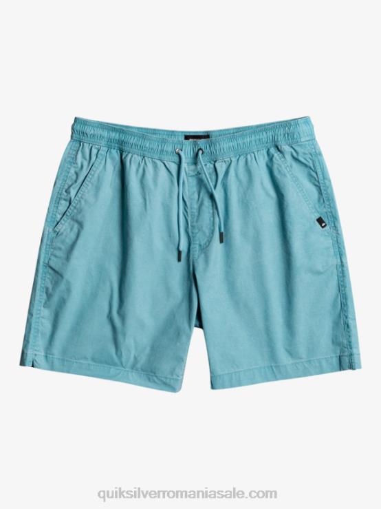 albastru delphinium pantaloni scurți taxer 17 cu talie elastică XT6B1378 bărbați Quiksilver