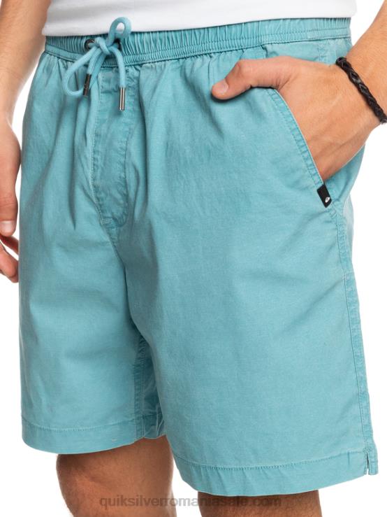 albastru delphinium pantaloni scurți taxer 17 cu talie elastică XT6B1378 bărbați Quiksilver