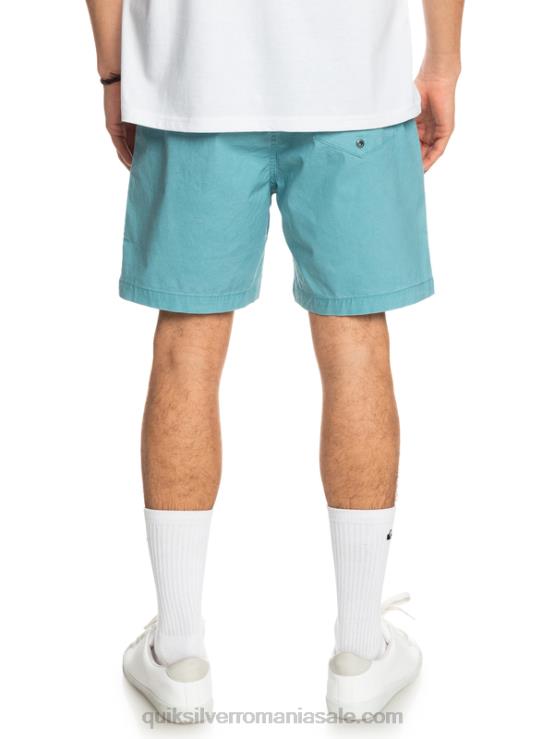 albastru delphinium pantaloni scurți taxer 17 cu talie elastică XT6B1378 bărbați Quiksilver