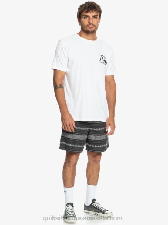 black taxer jaquard hori pantaloni scurți jacquard taxer XT6B423 bărbați Quiksilver