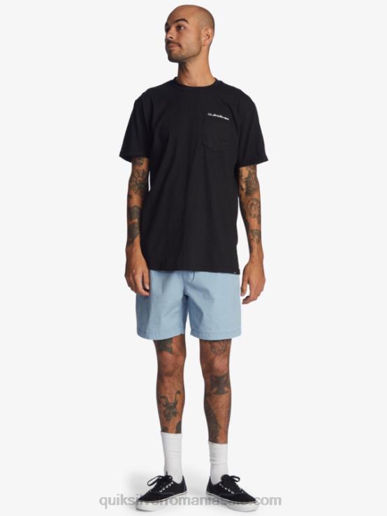 denim decolorat pantaloni scurți taxer 17 cu talie elastică XT6B1379 bărbați Quiksilver