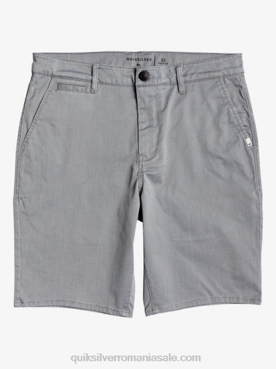 erica gri deschis pantaloni scurți chino stretch 20, cu buzunare zilnice XT6B1312 bărbați Quiksilver