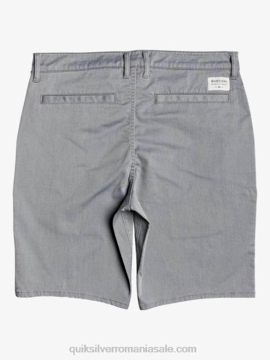 erica gri deschis pantaloni scurți chino stretch 20, cu buzunare zilnice XT6B1312 bărbați Quiksilver