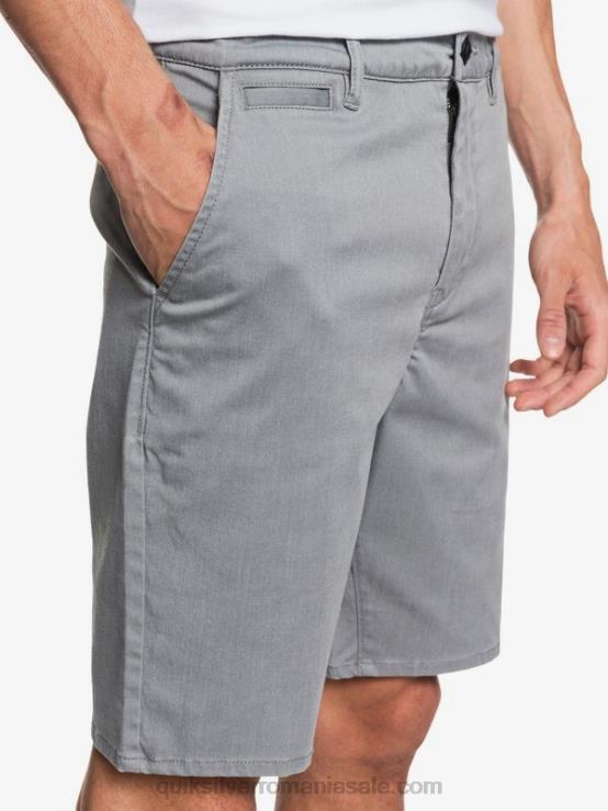 erica gri deschis pantaloni scurți chino stretch 20, cu buzunare zilnice XT6B1312 bărbați Quiksilver