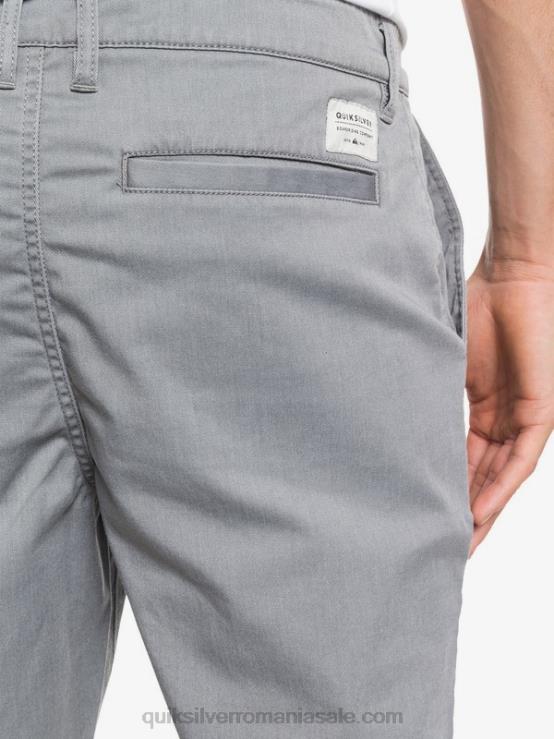 erica gri deschis pantaloni scurți chino stretch 20, cu buzunare zilnice XT6B1312 bărbați Quiksilver