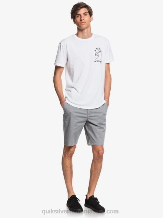 erica gri deschis pantaloni scurți chino stretch 20, cu buzunare zilnice XT6B1312 bărbați Quiksilver