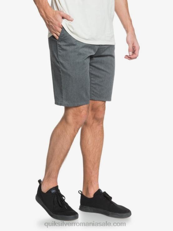 erica gri închis pantaloni scurți chino stretch 20, cu buzunare zilnice XT6B1313 bărbați Quiksilver