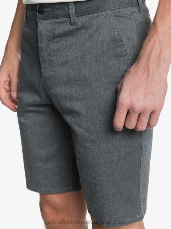 erica gri închis pantaloni scurți chino stretch 20, cu buzunare zilnice XT6B1313 bărbați Quiksilver