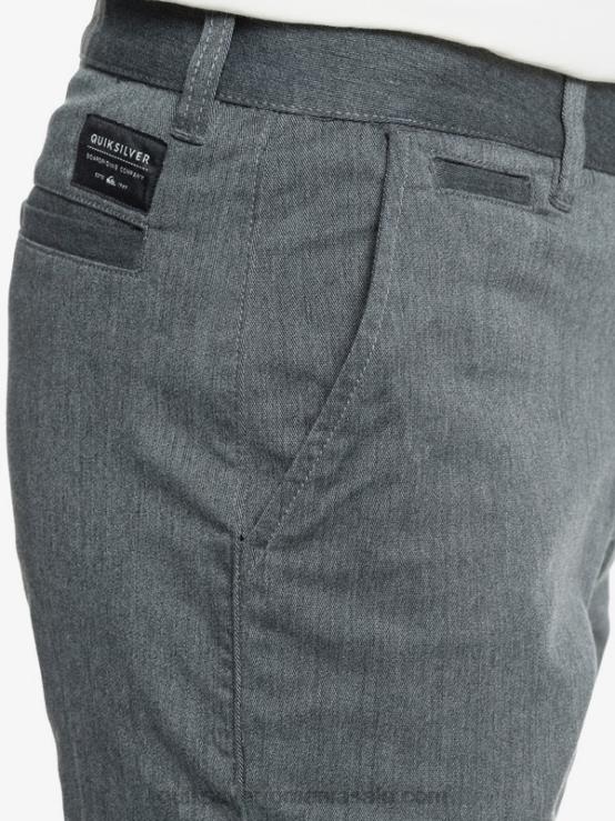 erica gri închis pantaloni scurți chino stretch 20, cu buzunare zilnice XT6B1313 bărbați Quiksilver