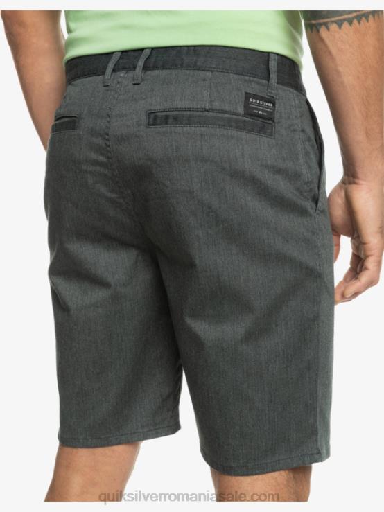 erica gri închis pantaloni scurți chino stretch 20 de zi cu zi XT6B855 bărbați Quiksilver