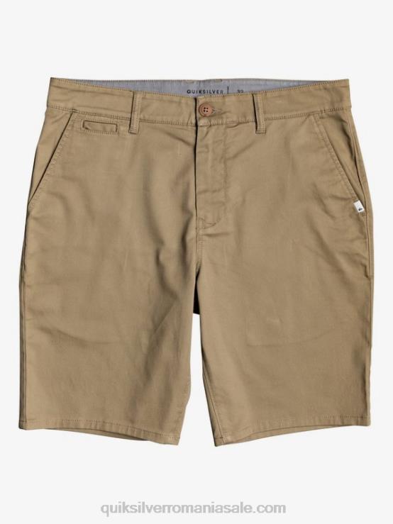 lemn de ulm pantaloni scurți chino stretch 20, cu buzunare zilnice XT6B1315 bărbați Quiksilver
