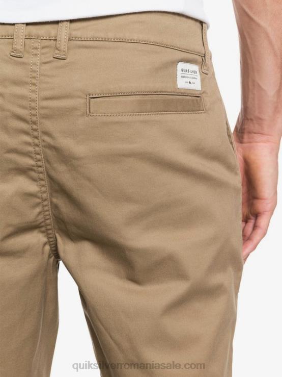 lemn de ulm pantaloni scurți chino stretch 20, cu buzunare zilnice XT6B1315 bărbați Quiksilver