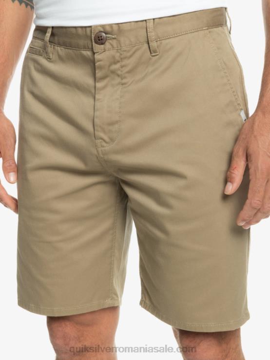 lemn de ulm pantaloni scurți chino stretch 20 de zi cu zi XT6B854 bărbați Quiksilver