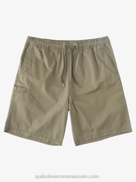 măslin prăfuit pantaloni scurți waterman last light elasticizati 19 XT6B253 bărbați Quiksilver