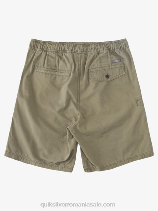 măslin prăfuit pantaloni scurți waterman last light elasticizati 19 XT6B253 bărbați Quiksilver