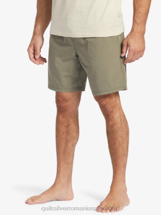măslin prăfuit pantaloni scurți waterman last light elasticizati 19 XT6B253 bărbați Quiksilver