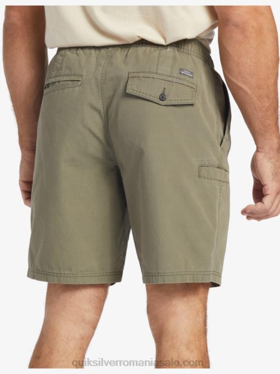 măslin prăfuit pantaloni scurți waterman last light elasticizati 19 XT6B253 bărbați Quiksilver