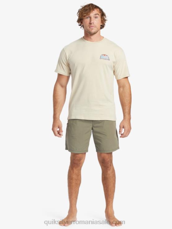 măslin prăfuit pantaloni scurți waterman last light elasticizati 19 XT6B253 bărbați Quiksilver