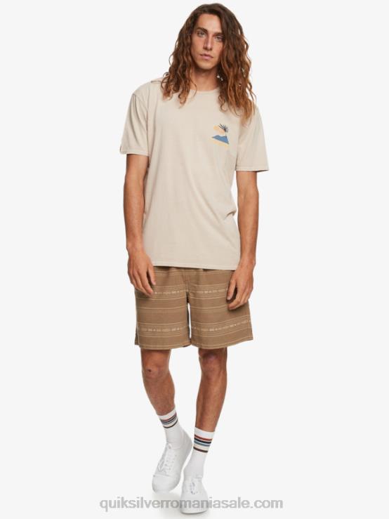 mini jacquard gri olive pantaloni scurți jacquard taxer XT6B421 bărbați Quiksilver