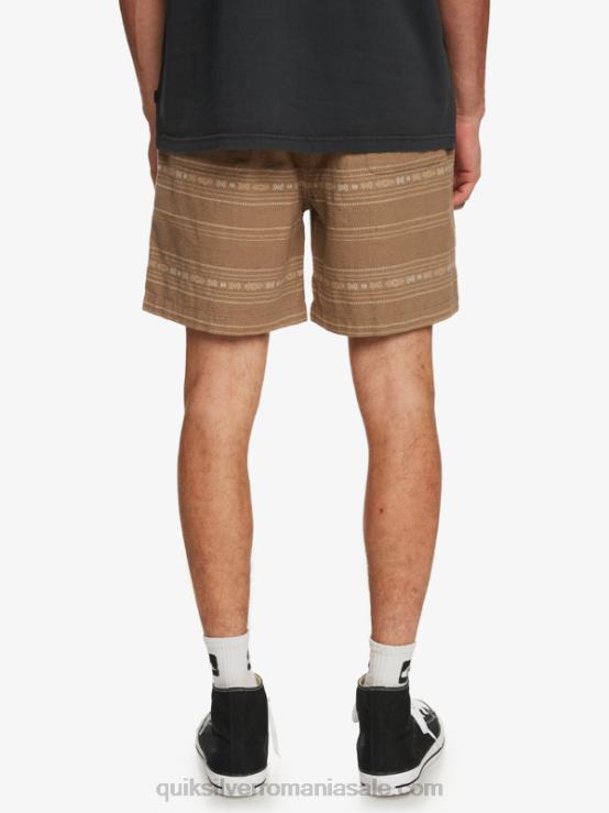 mini jacquard gri olive pantaloni scurți jacquard taxer XT6B421 bărbați Quiksilver