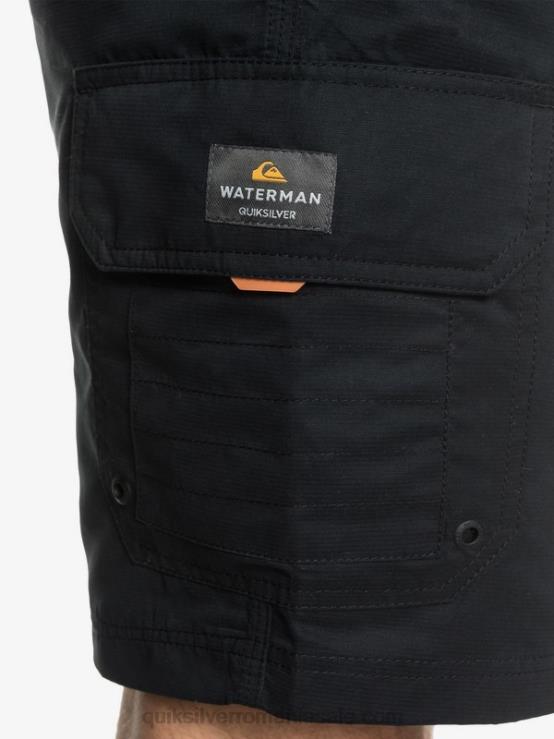 negru pantaloni scurți cargo waterman maldive 20 XT6B1727 bărbați Quiksilver