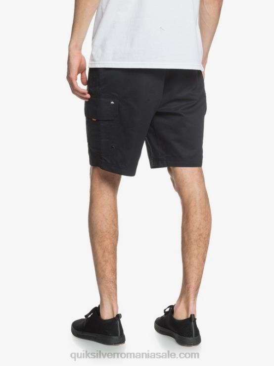 negru pantaloni scurți cargo waterman maldive 20 XT6B1727 bărbați Quiksilver