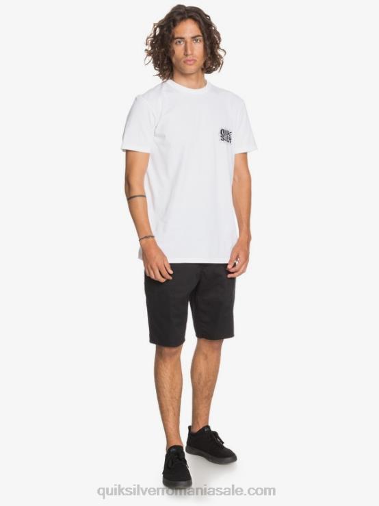 negru pantaloni scurți chino stretch 20, cu buzunare zilnice XT6B1314 bărbați Quiksilver