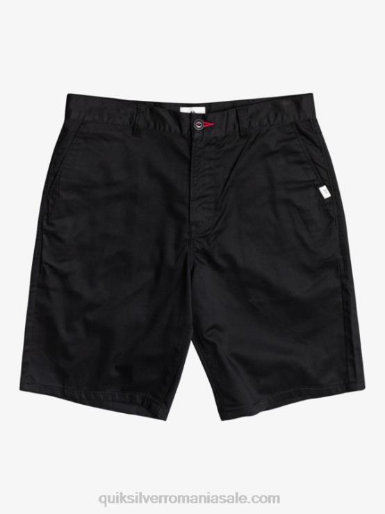 negru pantaloni scurți crest chino 21 XT6B1274 bărbați Quiksilver