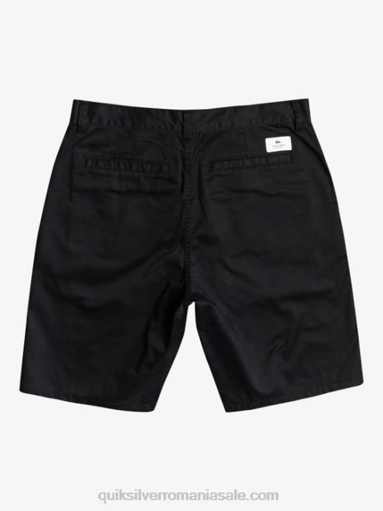negru pantaloni scurți crest chino 21 XT6B1274 bărbați Quiksilver