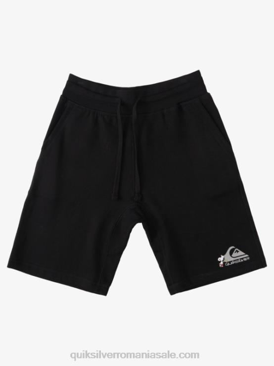 negru pantaloni scurți de legende locale XT6B1883 bărbați Quiksilver x Peanuts