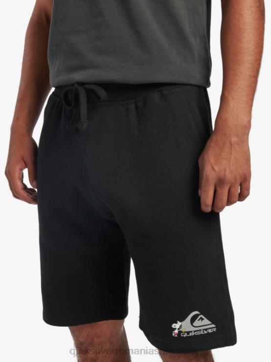 negru pantaloni scurți de legende locale XT6B1883 bărbați Quiksilver x Peanuts