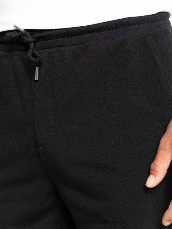negru pantaloni scurți de transpirație esențiali XT6B1273 bărbați Quiksilver