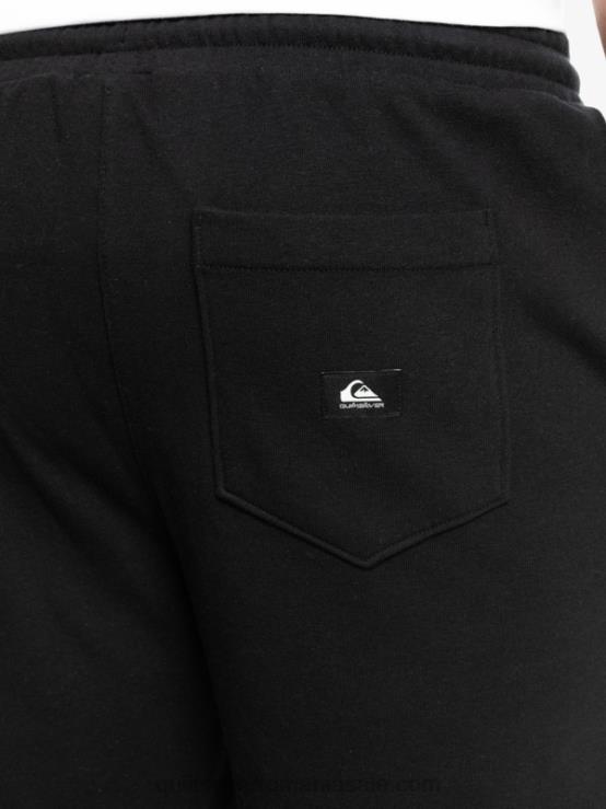 negru pantaloni scurți de transpirație esențiali XT6B1273 bărbați Quiksilver