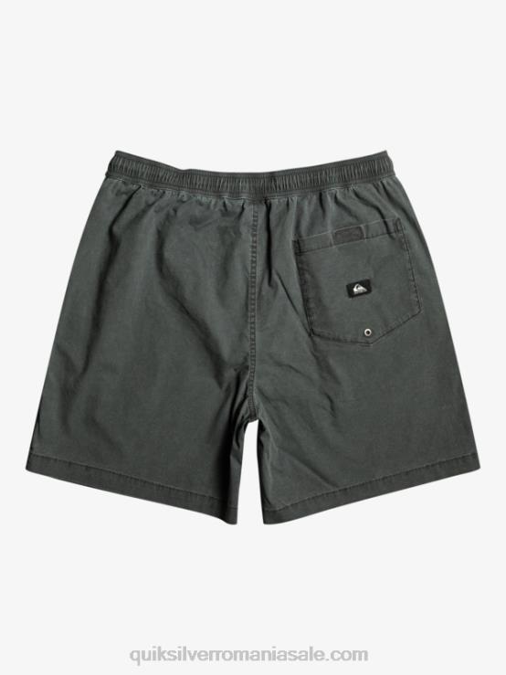 negru pantaloni scurți elastici taxer XT6B321 bărbați Quiksilver