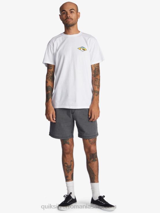 negru pantaloni scurți taxer 17 cu talie elastică XT6B1381 bărbați Quiksilver