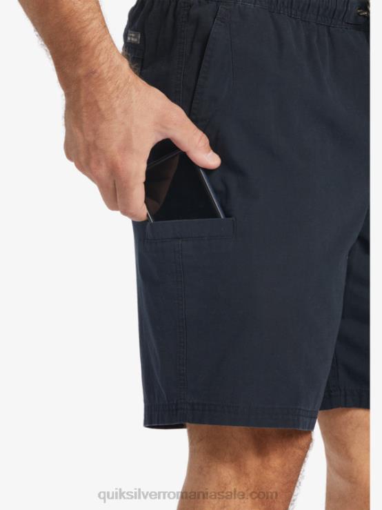 negru pantaloni scurți waterman last light elasticizati 19 XT6B256 bărbați Quiksilver