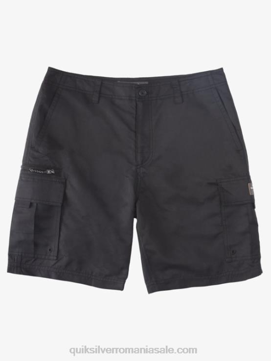 negru pantaloni scurți waterman maldive atoll cargo 20 XT6B785 bărbați Quiksilver