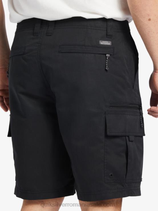 negru pantaloni scurți waterman maldive atoll cargo 20 XT6B785 bărbați Quiksilver