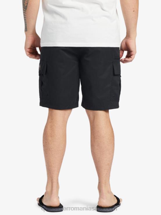 negru pantaloni scurți waterman maldive atoll cargo 20 XT6B785 bărbați Quiksilver