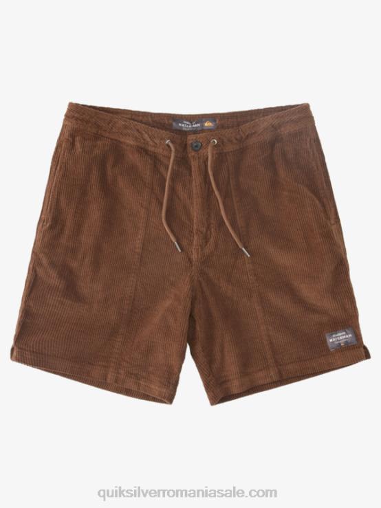 pământ întunecat pantaloni scurți din velur din velur waterman XT6B875 bărbați Quiksilver