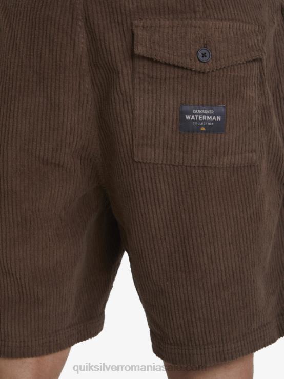 pământ întunecat pantaloni scurți din velur din velur waterman XT6B875 bărbați Quiksilver