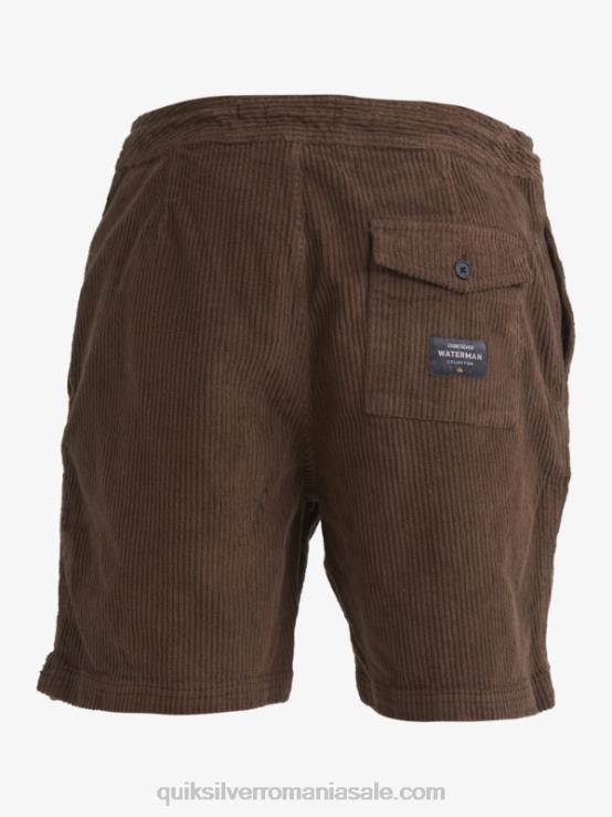 pământ întunecat pantaloni scurți din velur din velur waterman XT6B875 bărbați Quiksilver