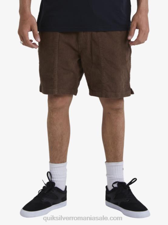 pământ întunecat pantaloni scurți din velur din velur waterman XT6B875 bărbați Quiksilver