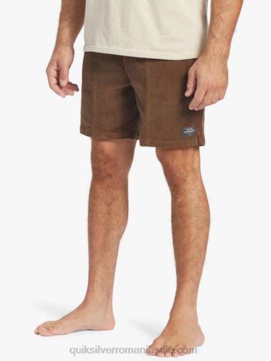 pământ întunecat pantaloni scurți din velur din velur waterman XT6B875 bărbați Quiksilver