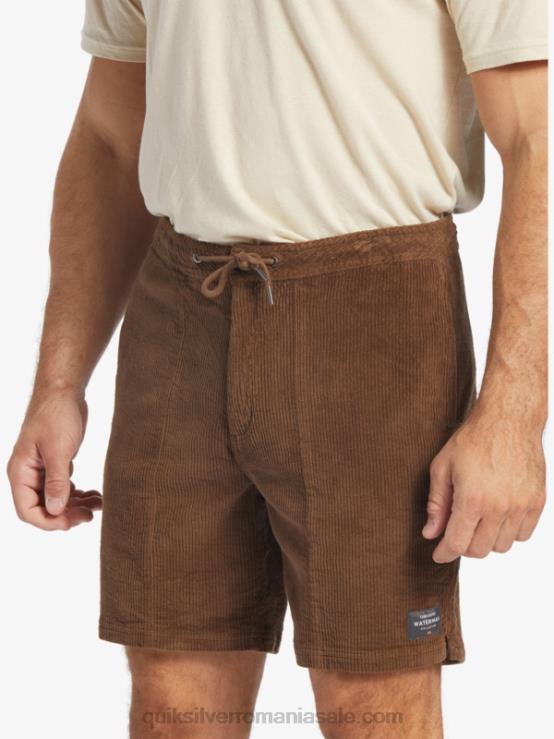pământ întunecat pantaloni scurți din velur din velur waterman XT6B875 bărbați Quiksilver